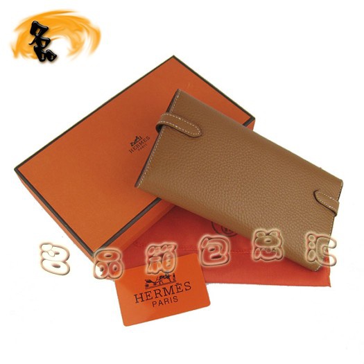 H009 Hermes經(jīng)典款 Kelly系列 荔枝紋女包 愛馬仕手拿包 Hermes錢包 淺啡色