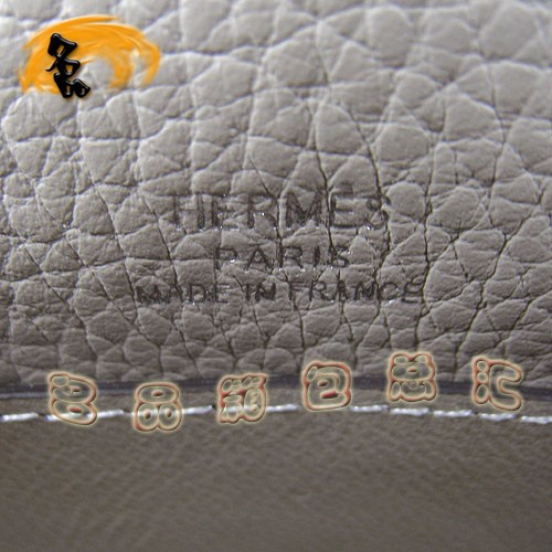 H008 Hermes 荔枝紋女包 Hermes經(jīng)典款 Kelly 凱莉包 手提包 晚宴包 灰色