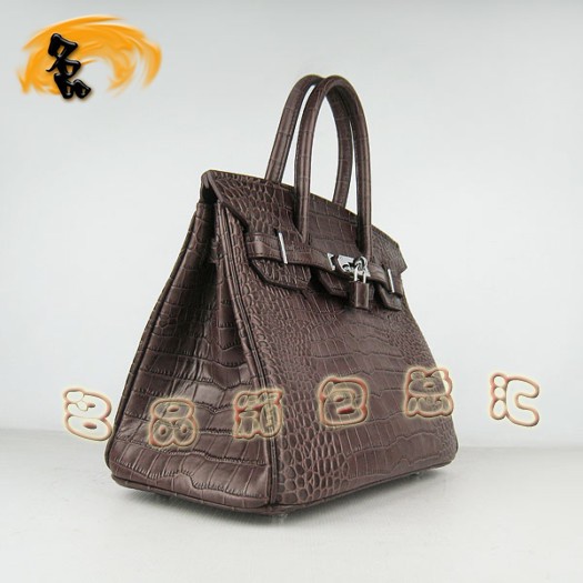 6088 Hermes最新款鱷魚紋 時尚女士手提包 Hermes Birkin 鉑金包 Hermes女包