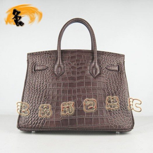 6088 Hermes最新款鱷魚紋 時尚女士手提包 Hermes Birkin 鉑金包 Hermes女包