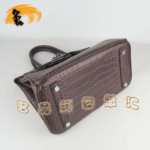 6088 Hermes最新款鱷魚紋 時尚女士手提包 Hermes Birkin 鉑金包 Hermes女包