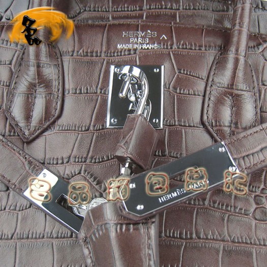 6088 Hermes最新款鱷魚紋 時尚女士手提包 Hermes Birkin 鉑金包 Hermes女包