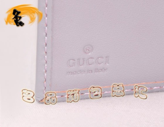 112664 GUCCI錢(qián)包 GUCCI最新款 全皮壓花短款錢(qián)包 GUCCI女士錢(qián)夾 淺紫色