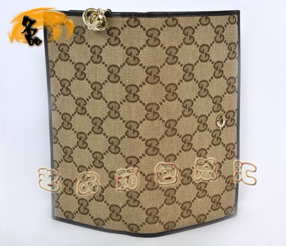233024 GUCCI帆布包 GUCCI錢(qián)包 雙G花布 布配皮 GUCCI時(shí)尚休閑錢(qián)包