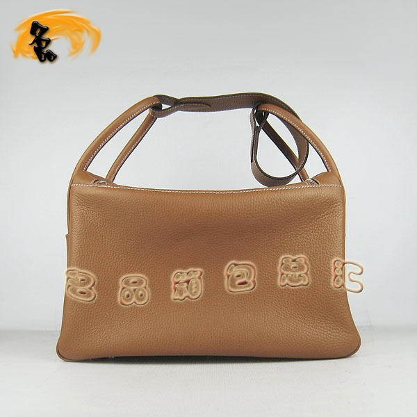 6208 Hermes Lindy系列 Hermes單肩包 女包 Hermes 手提包荔枝紋 淺啡色