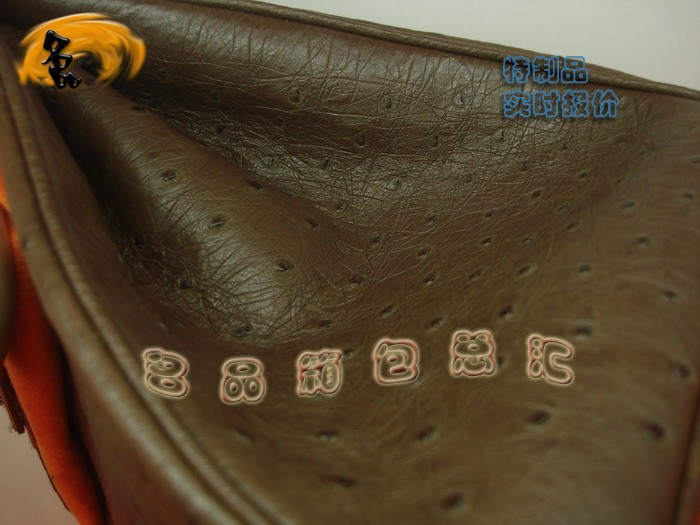 07276 真鴕鳥皮手提包 Hermes Birkin 鉑金包 Hermes 女包 啡色 專業(yè)訂制品 實(shí)時(shí)報(bào)價(jià)