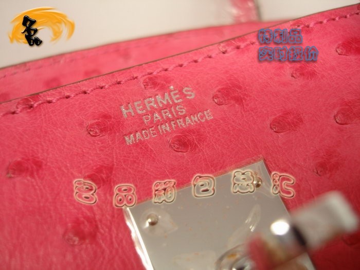 09702 真鴕鳥皮 手提包 Hermes Birkin 鉑金包 Hermes 女包 桃紅色 訂制品 實(shí)時(shí)報(bào)價(jià)