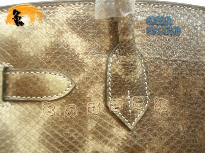 05890 Hermes Birkin 鉑金包 Hermes 女包 真蟒蛇皮 手提包 訂制品 實時報價