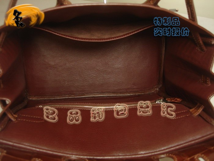08159 Hermes Birkin 鉑金包 Hermes 女包 真鱷魚皮 手提包 深啡色 訂制品 實時報價