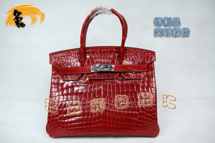 3845 Hermes Birkin 鉑金包 Hermes 女包 真鱷魚皮 手提包 紅色 訂制品 實時報價