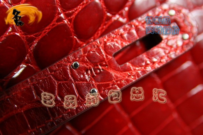 3845 Hermes Birkin 鉑金包 Hermes 女包 真鱷魚皮 手提包 紅色 訂制品 實時報價