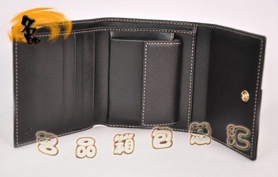 181597 Gucci時(shí)尚休閑女包 Gucci短款錢(qián)包 Gucci錢(qián)夾 Gucci全皮錢(qián)夾 黑色