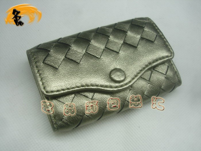 08793 Bottega Veneta經典羊皮編織工藝 寶緹嘉鑰匙包 BV鑰匙夾 Bottega女包 古銅色