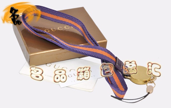 224076 Gucci手機鏈 古奇最新款掛件 Gucci手機掛飾 Gucci飾品 織帶 紫色