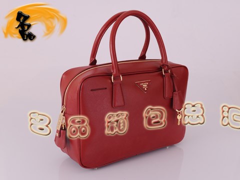 BL0094 Prada手提包 時(shí)尚休閑普拉達(dá)女包 原版一比一品質(zhì)進(jìn)口頭層牛皮女包 紅色