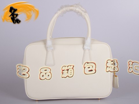 BL0095 Prada手提包 普拉達時尚女士休閑包 Prada女包 原版一比一品質 白色
