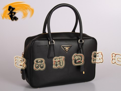 BL0095 Prada手提包 普拉達(dá)時尚女士休閑包 Prada女包 原版一比一品質(zhì) 黑色