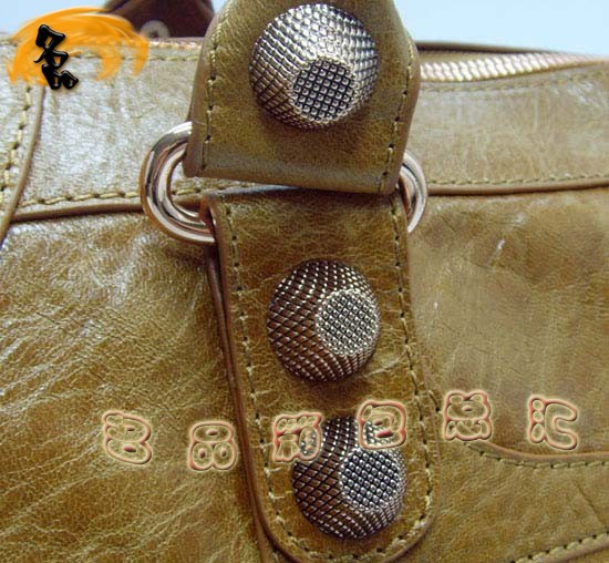 084324B Balenciaga女包 巴黎世家手提包 手提包 進口羊皮時尚休閑女包 駝色