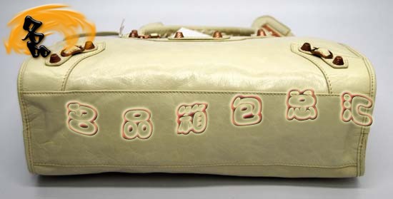 084332C  Balenciaga�μ�� ������������� �M��ţƤ��(j��ng)��r��Ů�� �C܇�� �װ�ɫ