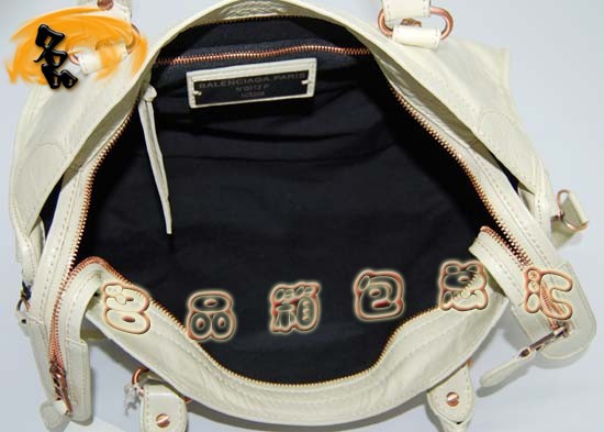 084332C  Balenciaga�μ�� ������������� �M��ţƤ��(j��ng)��r��Ů�� �C܇�� �װ�ɫ