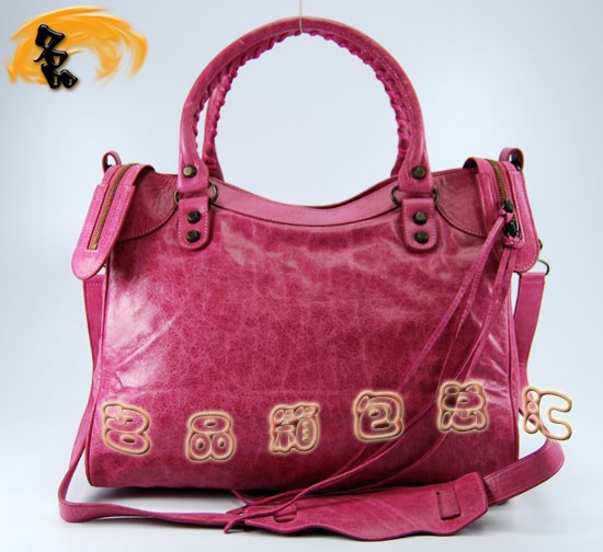 084616  Balenciaga�C܇�� �������҆μ�� �M��ţƤ����r��Ů�� �ۼtɫ