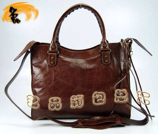 084616  Balenciaga�C܇�� �������҆μ�� �M��ţƤ����r��Ů�� ��ɫ