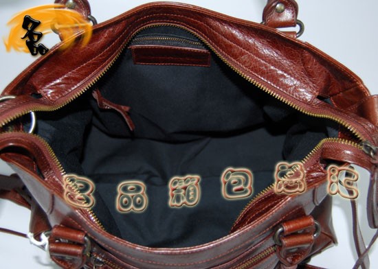 084616  Balenciaga�C܇�� �������҆μ�� �M��ţƤ����r��Ů�� ��ɫ