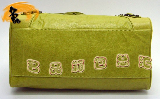 084616  Balenciaga�C܇�� �������҆μ�� �M��ţƤ��(j��ng)��r��Ů�� ����� �\�Gɫ