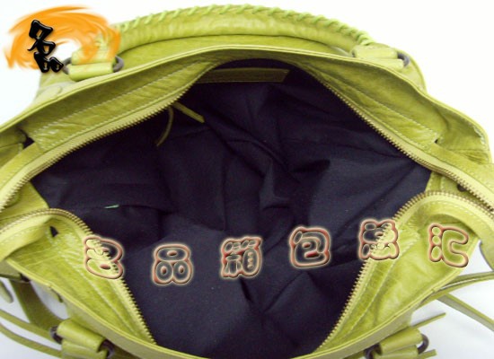 084616  Balenciaga�C܇�� �������҆μ�� �M��ţƤ��(j��ng)��r��Ů�� ����� �\�Gɫ