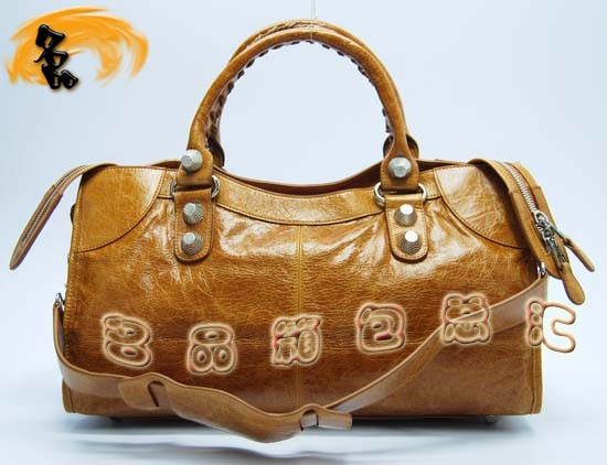 173082A  Balenciaga�C܇�� �������҆μ�� �M��ţƤ��(j��ng)��Ů�� ����� �ɫ