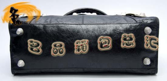173082A Balenciaga單肩包 巴黎世家手提包 進(jìn)口牛皮經(jīng)典時(shí)尚女包 機(jī)車包 黑色