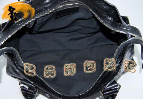 173082A Balenciaga單肩包 巴黎世家手提包 進(jìn)口牛皮經(jīng)典時(shí)尚女包 機(jī)車包 黑色