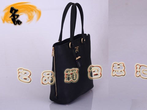 BR4372 Prada單肩包 新款時尚女士休閑包 普拉達手提包 進口牛皮女包 黑色