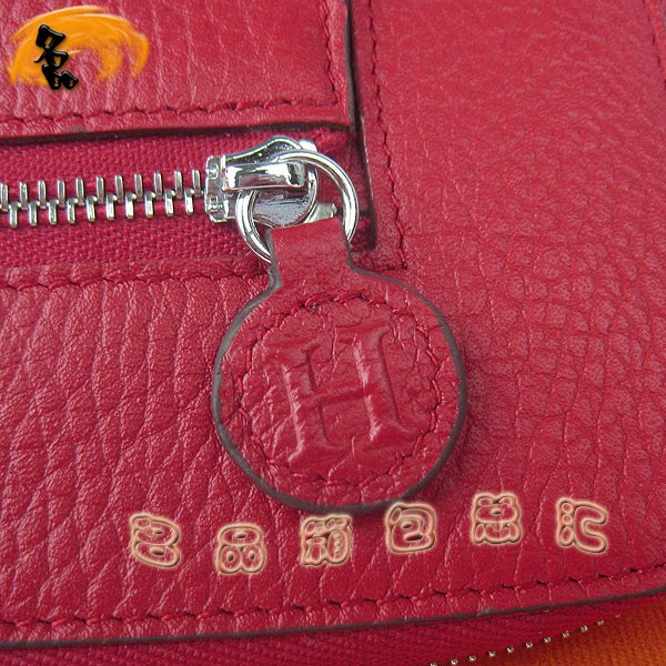 H010 Hermes錢包 愛(ài)馬仕最新款女士長(zhǎng)款錢夾 Hermes卡包 荔枝紋錢包 紅色