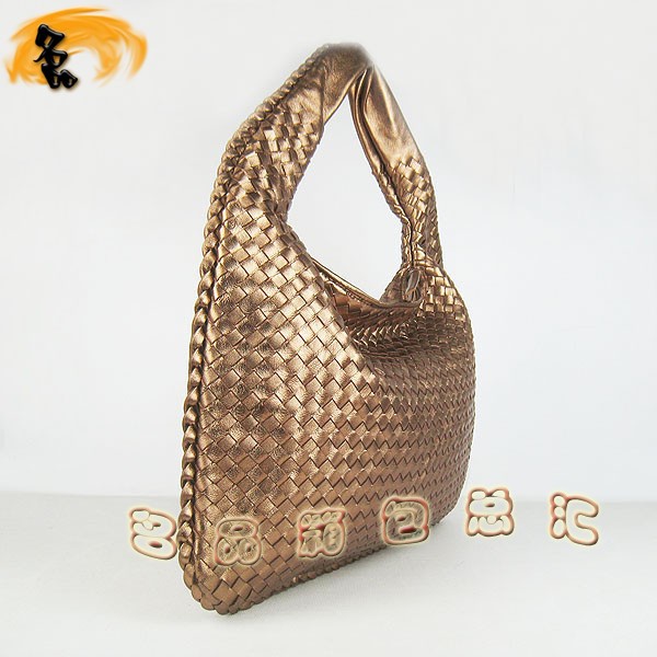 78918 BOTTEGA VENETA最新款女士休閑包 寶緹嘉單肩包 BV女包 羊皮編織 金色