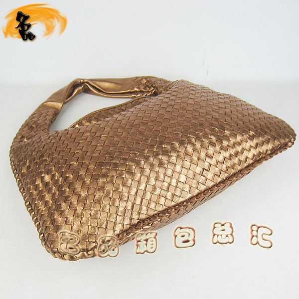 78918 BOTTEGA VENETA最新款女士休閑包 寶緹嘉單肩包 BV女包 羊皮編織 金色