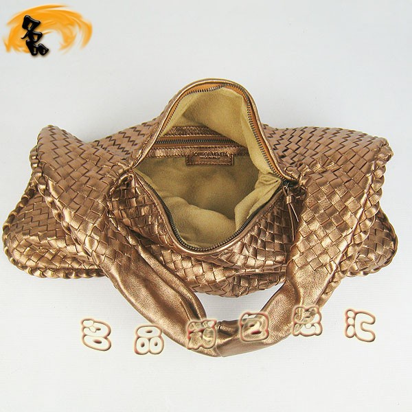 78918 BOTTEGA VENETA最新款女士休閑包 寶緹嘉單肩包 BV女包 羊皮編織 金色