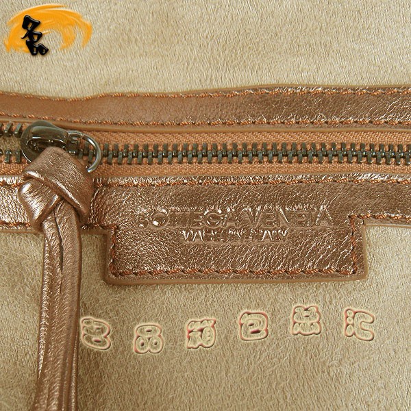 78918 BOTTEGA VENETA最新款女士休閑包 寶緹嘉單肩包 BV女包 羊皮編織 金色