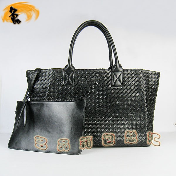 78919 BOTTEGA VENETA最新款女士休閑包 寶緹嘉手提包 BV女包 羊皮編織 黑色