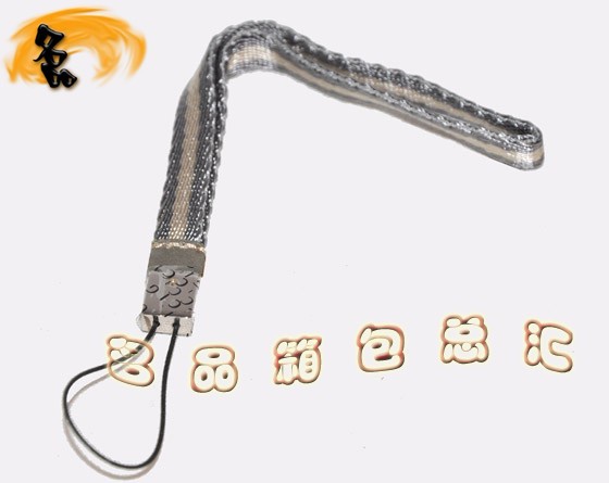 07168R Gucci手機掛飾 Gucci飾品 Gucci手機鏈 古奇最新款掛件 織帶 灰配白色