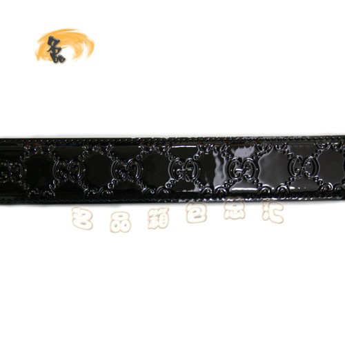 1127 Gucci皮帶 Gucci腰帶 Gucci經典款漆皮女士皮帶 古奇牛皮時尚休閑皮帶 黑色