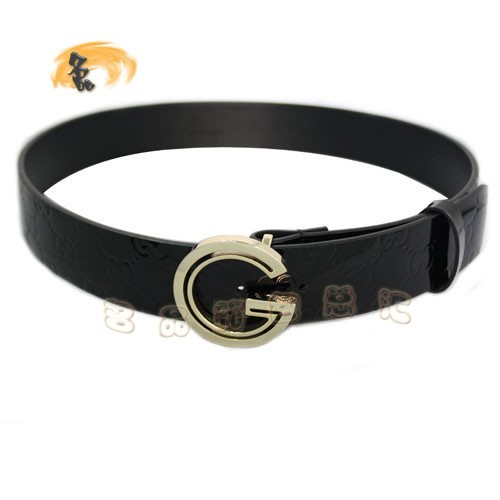 155077 經典款漆皮皮帶 Gucci女士皮帶 古奇女款皮帶 腰帶 Gucci皮帶 黑色