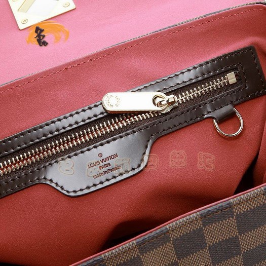 N41169 LV最新款女士斜挎包 LV棋盤格系列 LV女士包包 LV Bergamo女包 大號
