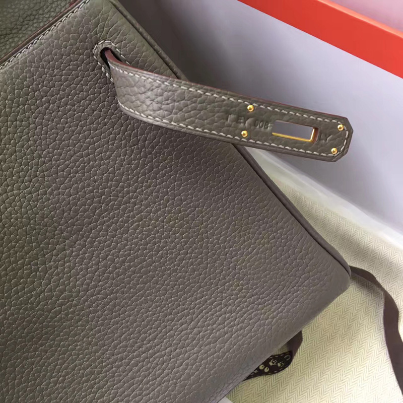 愛馬仕手提包 Hermes Birkin系列 鉑金包 純手工定制版 30cm TOGO皮 灰色