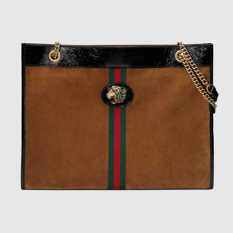 537219 0X7BX 2876 Gucci Rajah系列大號購物袋 Gucci托特包 棕色