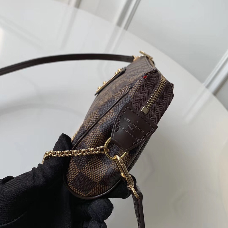 N55213 LV EVA手袋 Damier Ebene帆布啡格女包 LV晚宴包