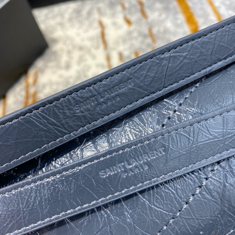 498894 YSL圣羅蘭 Niki medium 28中號 進口原廠皮 藍灰色