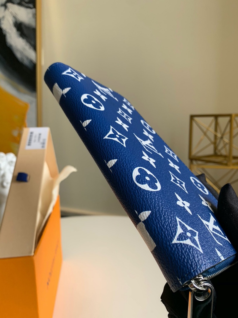 M68841 LV ESCALE ZIPPY 錢夾 絞染系列拉鏈錢包 藍(lán)色