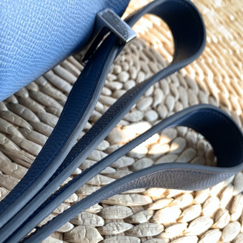 Hermes constance系列 愛馬仕康康包 純手工定制Epsom小牛皮 瑪瑙藍