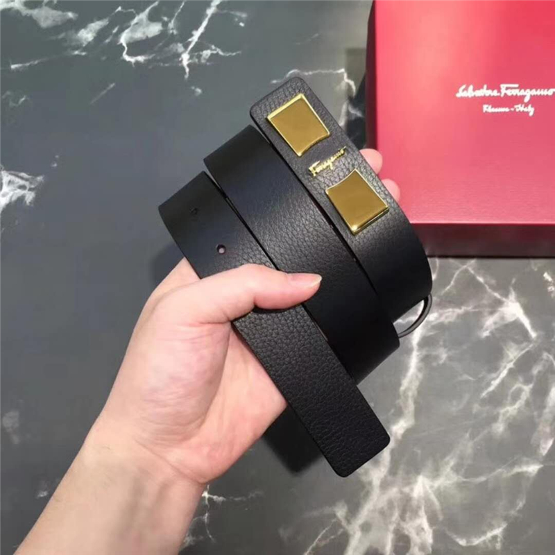 26088787 Ferragamo菲格拉慕 Vara蝴蝶結(jié) 女士腰帶 黑色